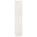 Book Cabinet/Room Divider White 80x35x167 cm Solid Pinewood 810895