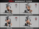 Multifunction Home Gym Machine, with 45kg Weight Stacks, for Strength Training T3398P376824