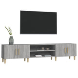 TV Cabinet Grey Sonoma 180x31.5x40 cm Engineered Wood 816262