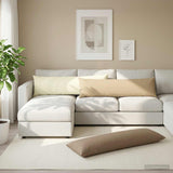 Cushion with Pillow HEERLEN 2 pcs Cream Polyester 926238