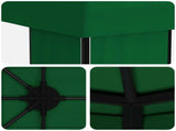 Garden Gazebo 6 x 3 m Green Polyester and Steel 190 3376011
