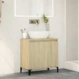 Sink Cabinet Sonoma Oak 58x33x60 cm Engineered Wood 847408