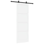 Sliding Door Manual ORKDAL White and black 83 x 232 cm 3333453