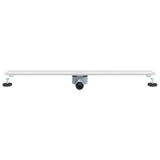 360&deg Shower Drain with Slim Model Silver 90 cm 42015989