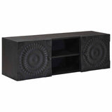 TV Cabinet with Shelf with Storage Black 105 x 30 x 35 cm 42020086