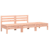 Garden Sofa Natural Wood Solid Douglas Fir wood 3-seater Modular 838038