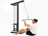 Wall Mounted Lat Pull Down Machine, Crossover Cable Machine with High & Low Pulleys for Home Gym T3398P425104
