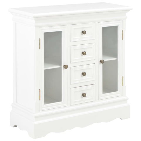 Sideboard White 70x28x70 cm Solid Pine Wood 280027