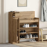 Shoe Cabinet Artisan Oak 100.5 x 28 x 100 cm Engineered Wood 871387