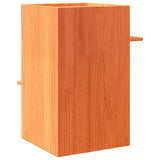 Cat House Wax Brown 43x43x60 cm Solid Wood Pine 859303