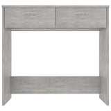 Desk Concrete Grey 80x40x75 cm Engineered Wood 801359
