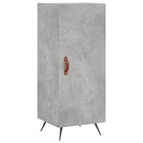 Highboard Concrete Grey 34.5x34x180 cm Engineered Wood 3198765
