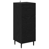 Highboard Black Oak 34.5 x 34 x 180 cm Engineered Wood 3416234