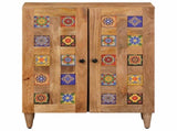 Sideboard Natural 60 x 33 x 75 cm Solid Mango Wood 4018262