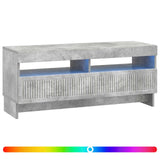 LED TV Cabinet Concrete Grey Engineered Wood 896108