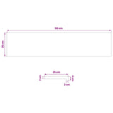 Window Sills 2 pcs Brown 110 x 25 x 2 cm Solid Beech Wood 42048267