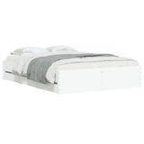 Bed Frame with Drawers without Mattress White 120x190 cm Small Double 3207315
