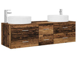 Bathroom Furniture Set 3 pcs Old Wood 49.5 x 44.5 x 65.5 cm 3405961