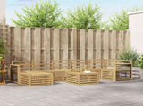 Outdoor Sofa Set 8 pcs White 59 x 59 x 37 cm Solid Acacia Wood 3392244
