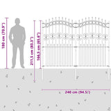 Garden Fence KAMPEN Grey 42003967