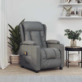 Massage Chair Dark Grey Fabric 339059
