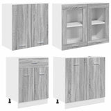 Kitchen Unit Lyon 4 pcs Grey sonoma Engineered Wood 3388346
