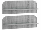 Wall Shelf 2 pcs Grey Sonoma 80.5 x 13.5 x 37.5 cm 8014956