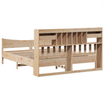 ZNTS Bed Frame without Mattress 180x200 cm Super King Solid Wood Pine 3323368