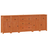 Sideboard with Drawer 5 pcs Wax Brown Solid Pine Wood 3424976