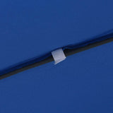 Garden Parasol 295 x 295 x 245 cm Polyester and Steel Azurblau 42003659