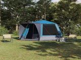 Camping Tent Cabin with Roof Blue 420 x 420 x 227 cm Polyester 42001027