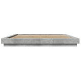 Bed Frame without Mattress Concrete Grey 200x200 cm 3281164