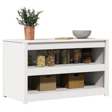 Kitchen Cabinet MEPPEL White 106 x 55 x 64 cm Solid Pine Wood 868154