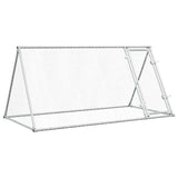 Chicken Cage Silver 200x105x91 cm Galvanised Steel 172557