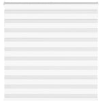ZNTS Zebra Blind White 150x150 cm Fabric Width 145.9 cm Polyester 4014765