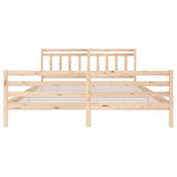 3100674 Bed Frame without Mattress Solid Wood 200x200 cm