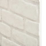 3D Wall Panels with White Brick Design 10 pcs EPS 147203