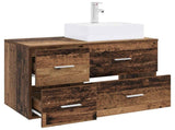 Bathroom Furniture Set 2 pcs Old Wood Engineered Wood 3403974