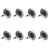 Solar Ground Lights 8 pcs LED Lights RGB Colour 315695