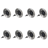 Solar Ground Lights 8 pcs LED Lights RGB Colour 315695