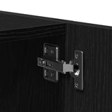 Wall Cabinet Black Oak 80x39x40 cm Engineered Wood 862012