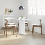 Bistro Table White 60x60x75 cm Engineered Wood 802102