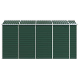 Garden Shed Green 191x385x198 cm Galvanised Steel 3188234