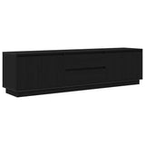 TV Cabinet with LED Lights Black Oak 193,5x41x50 cm 3328436