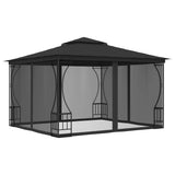 Gazebo with Nets 300x300x265 cm Anthracite 48597