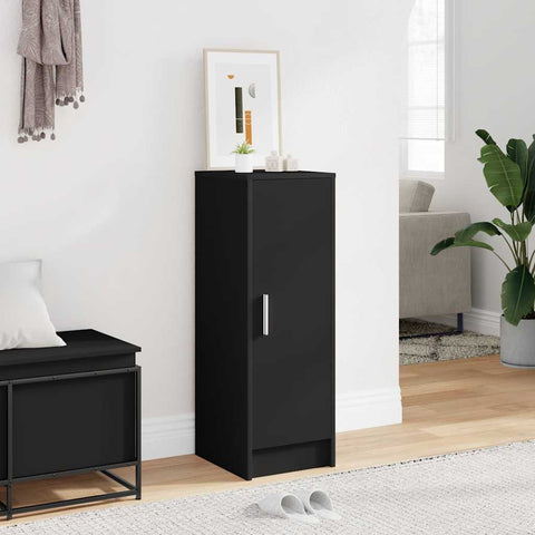 Shoe Cabinet Black 32x35x92 cm Engineered Wood 808973