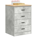 Garage Storage Cabinet Concrete Grey 60x51x85 cm Solid Wood Pine 860601