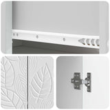 Sideboard High Gloss White 66 x 34.5 x 90 cm Engineered Wood 895099