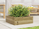Garden Planter 50x50x23 cm Impregnated Wood Pine 847187