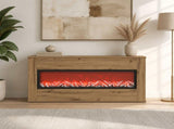 Electric Fireplace Artisan Oak 114 x 18 x 58.5 cm 8021062